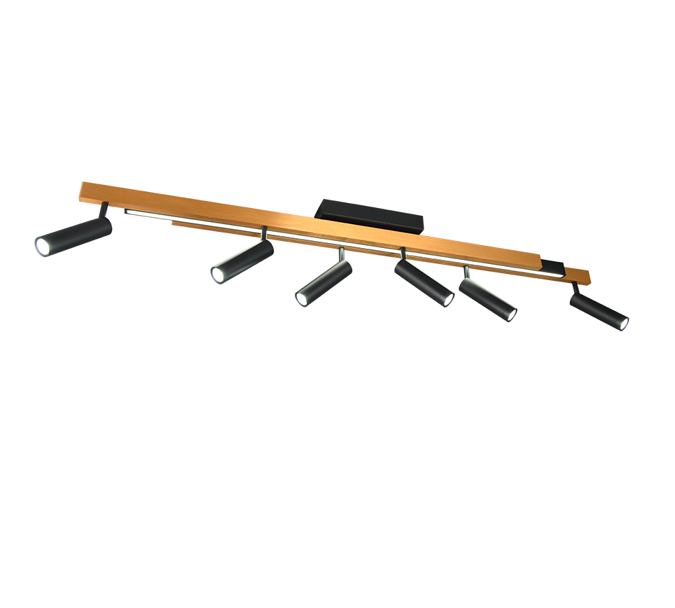 ZENO | Ceiling lamp | Schwarz-Gold | Metal