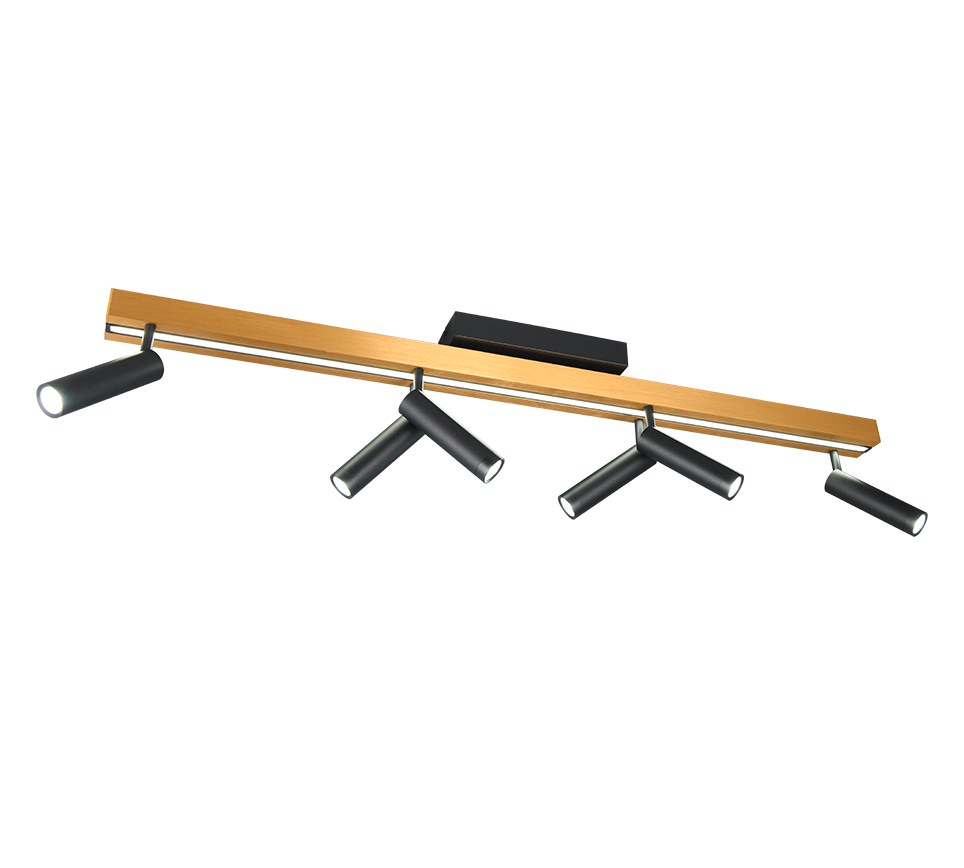 ZENO | Ceiling lamp | Schwarz-Gold | Metal