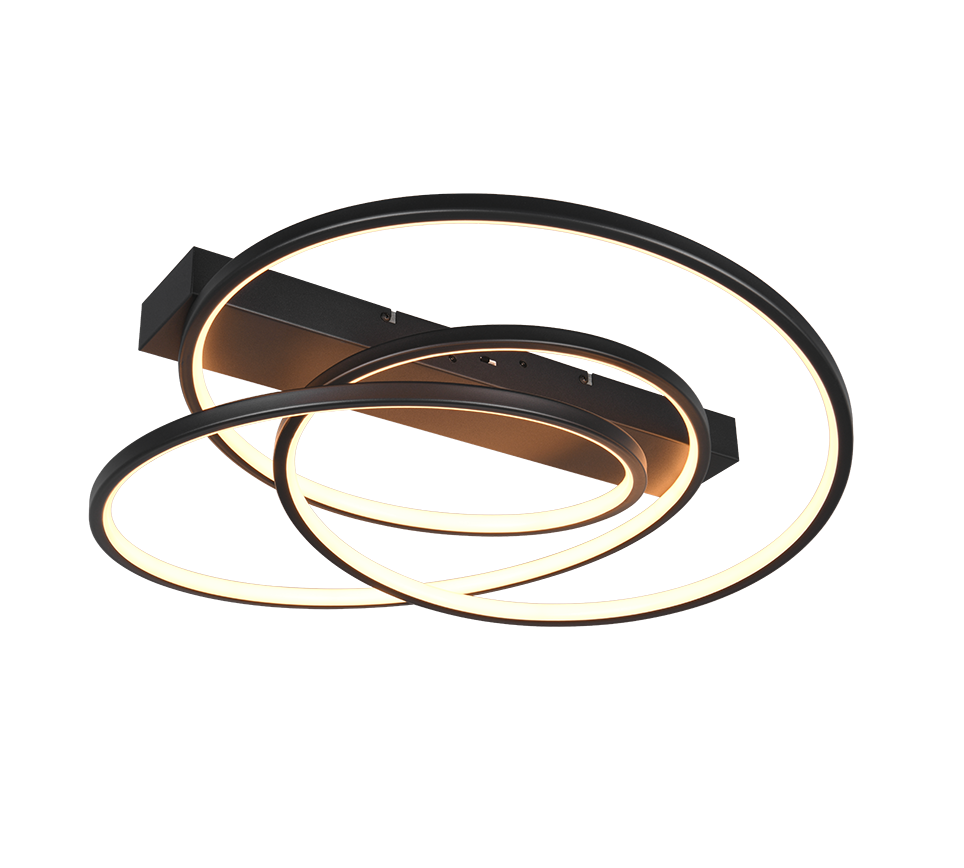 DARVIN | Ceiling lamp | Black mat | Metal