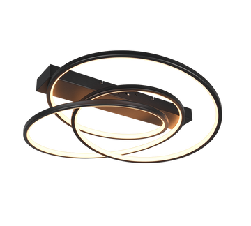 DARVIN | Ceiling lamp | Black mat | Metal