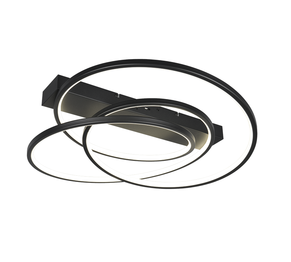 DARVIN | Ceiling lamp | Black mat | Metal