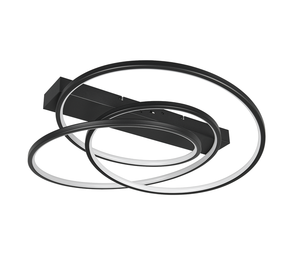DARVIN | Ceiling lamp | Black mat | Metal