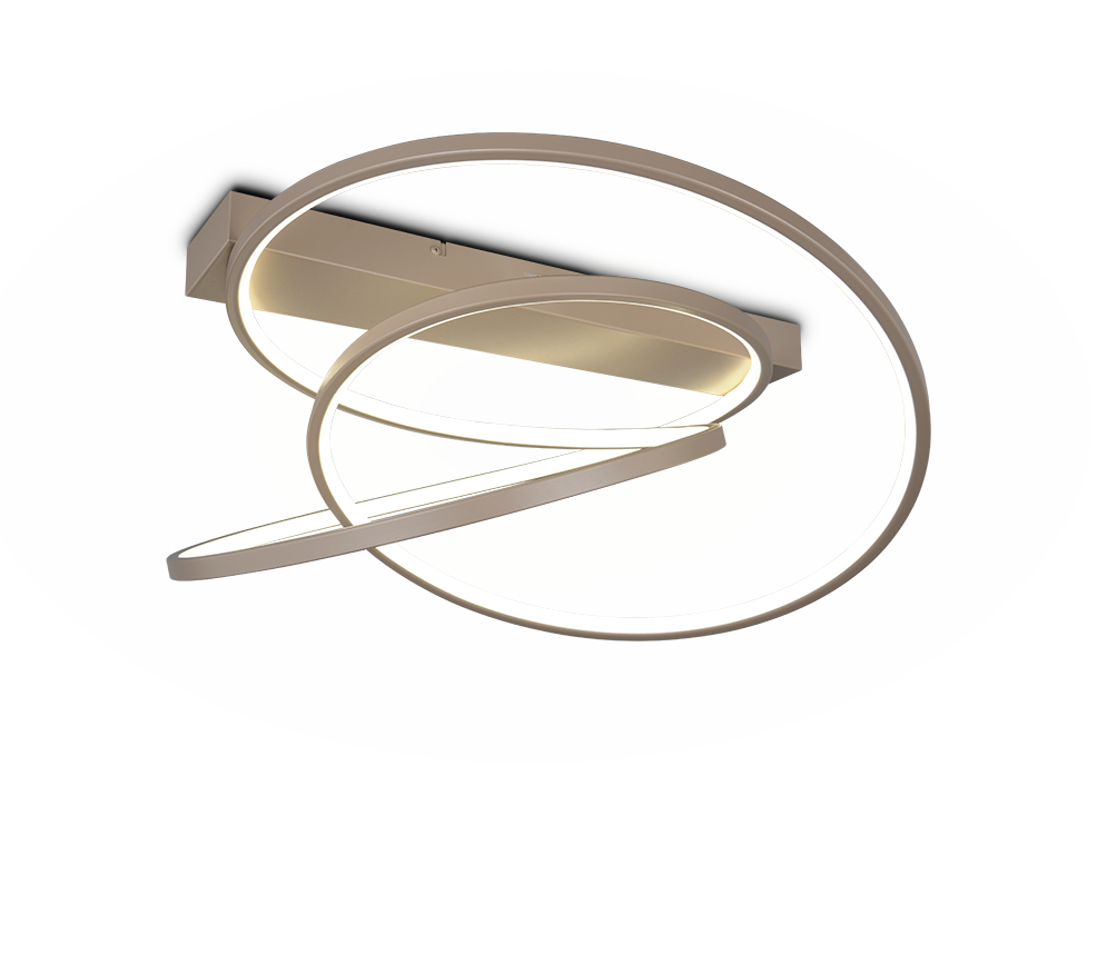 DARVIN | Ceiling lamp | Taupe | Metal