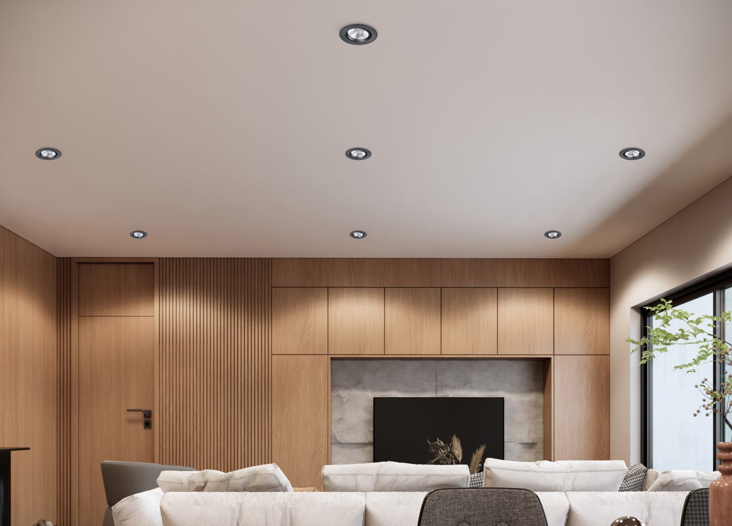 PAMIR | Recessed lighting | Black mat | Metal