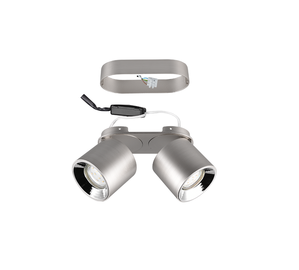 GUAYANA | Ceiling lamp | Nickel mat | Metal