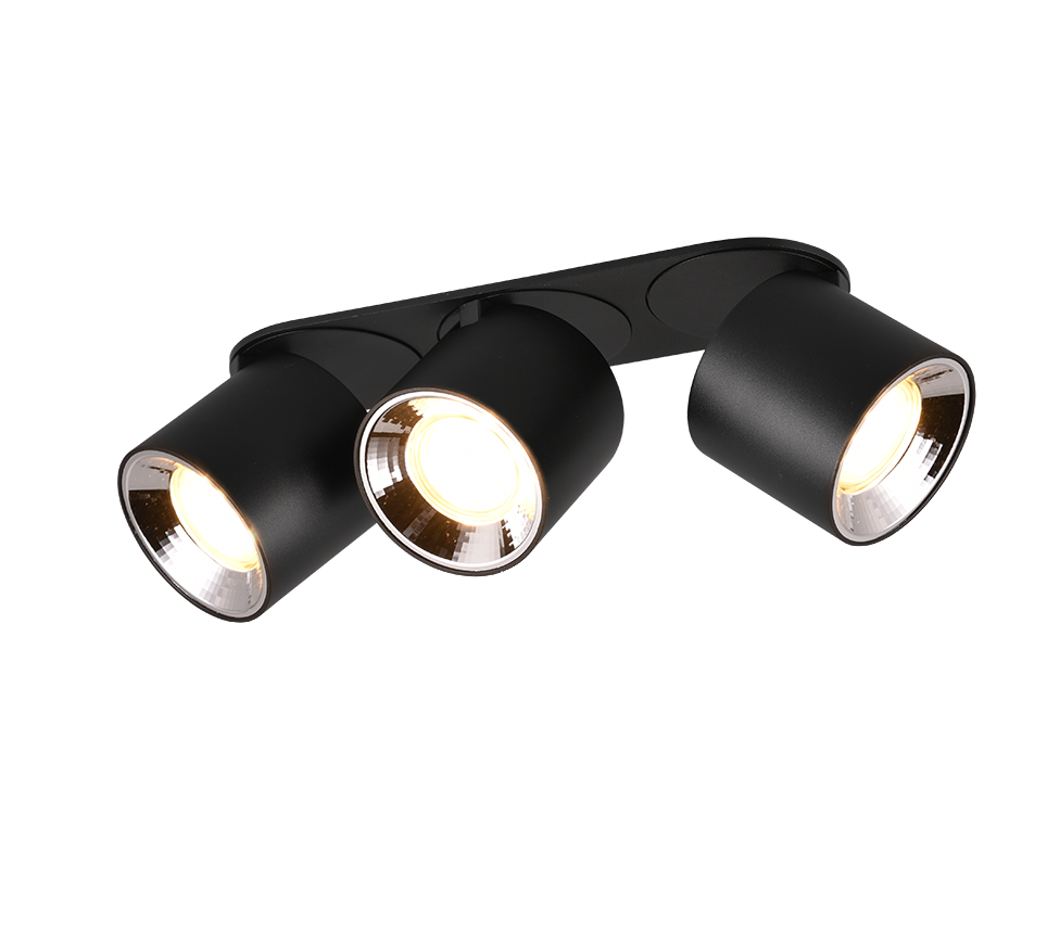 GUAYANA | Ceiling lamp | Black mat | Metal