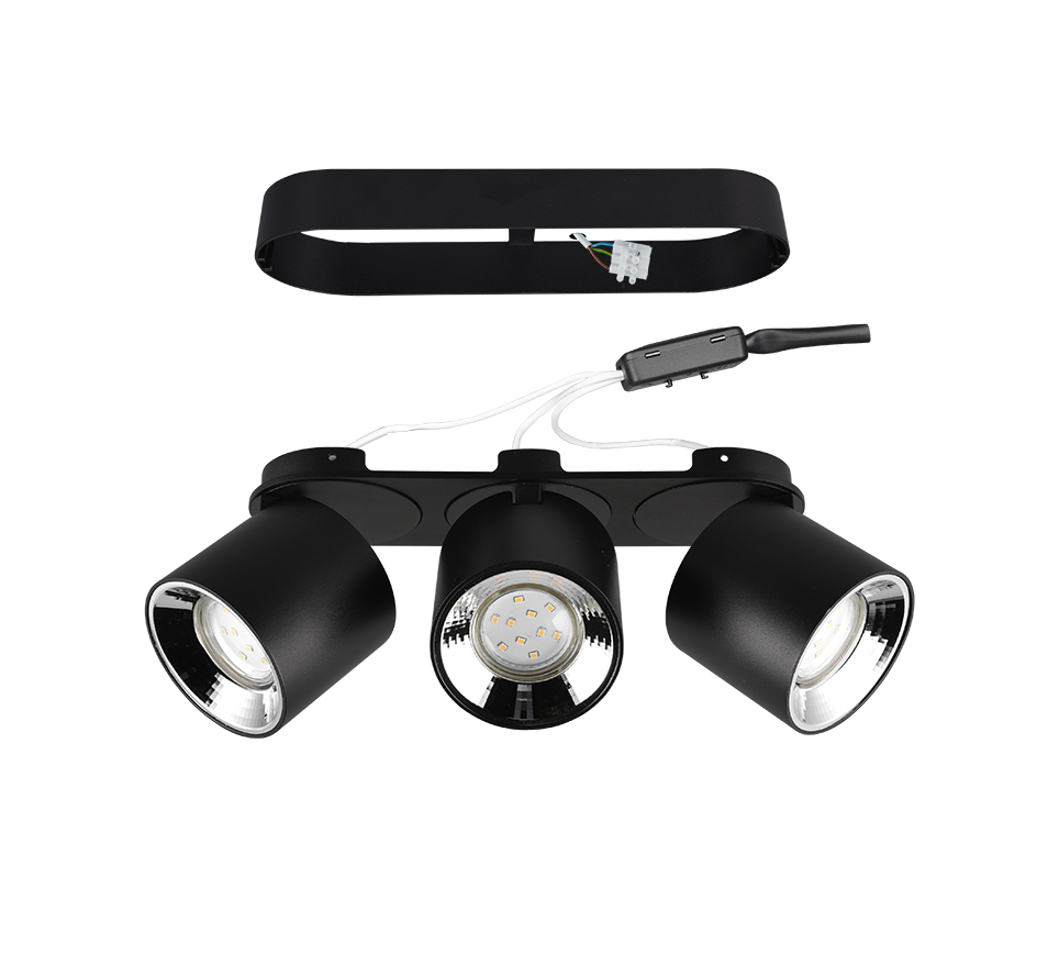 GUAYANA | Ceiling lamp | Black mat | Metal