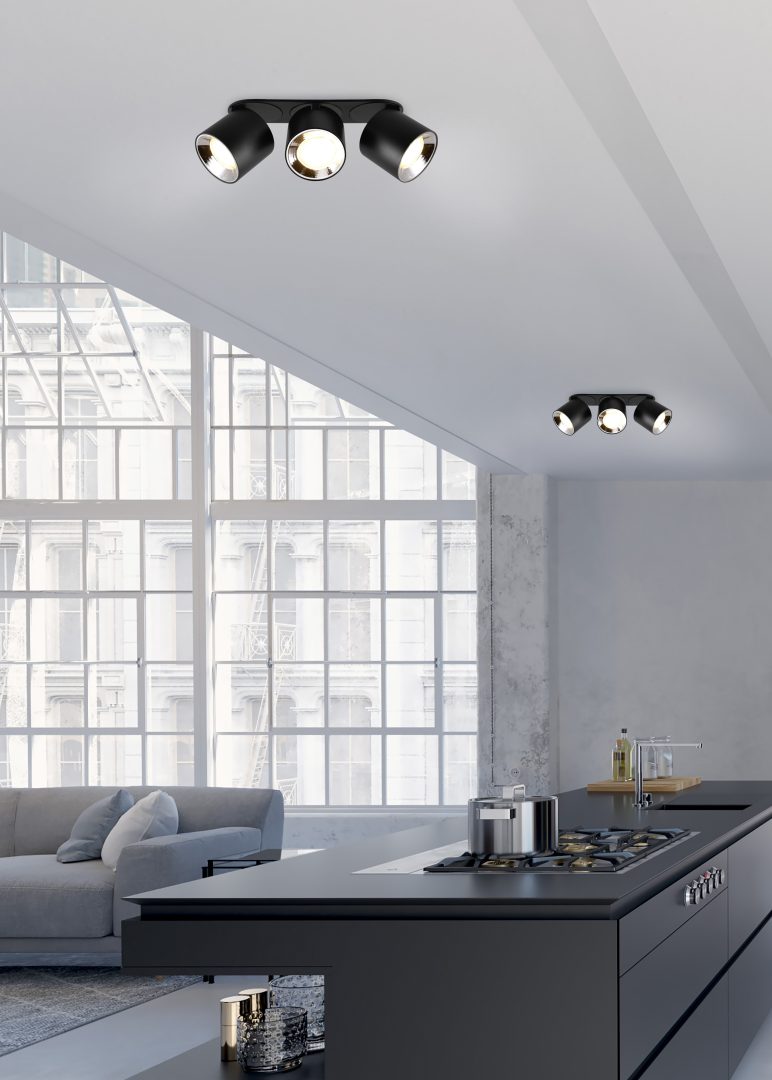 GUAYANA | Ceiling lamp | Black mat | Metal