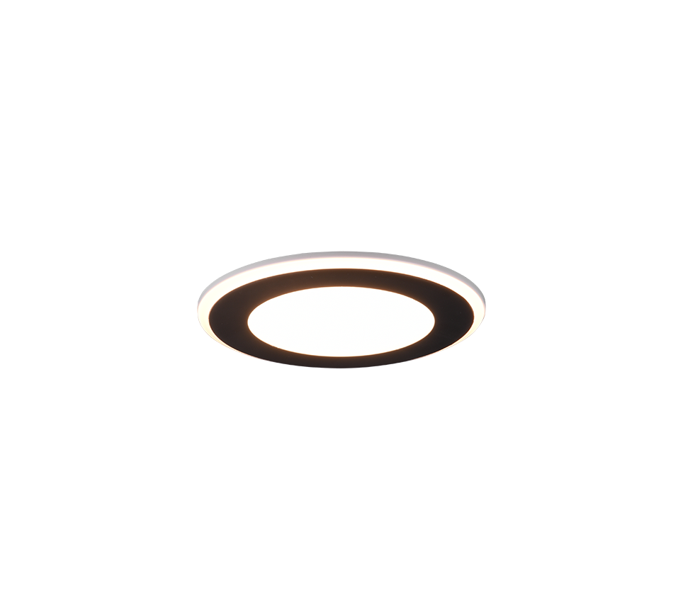 AURA | Recessed lighting | Black mat | Plastic