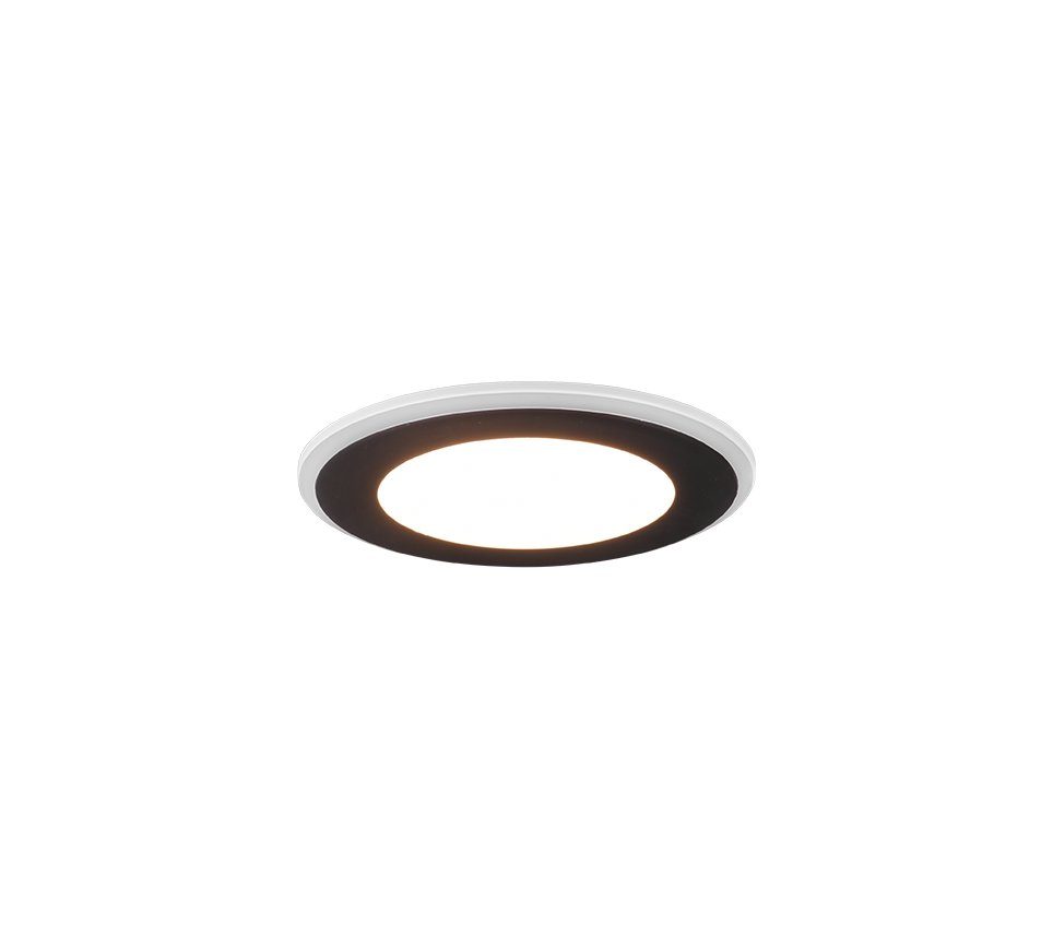 AURA | Recessed lighting | Black mat | Plastic