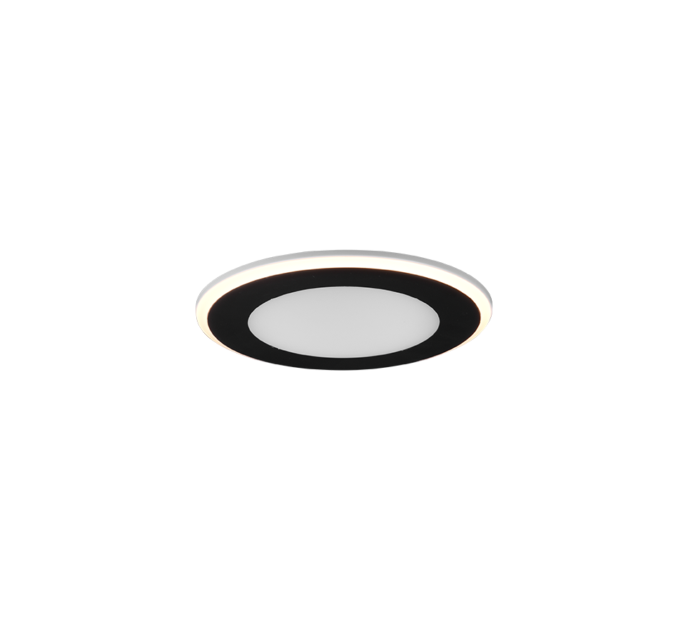 AURA | Recessed lighting | Black mat | Plastic