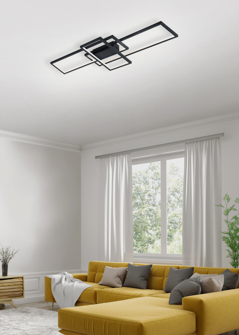 THIAGO | Ceiling lamp | Anthracite | Metal