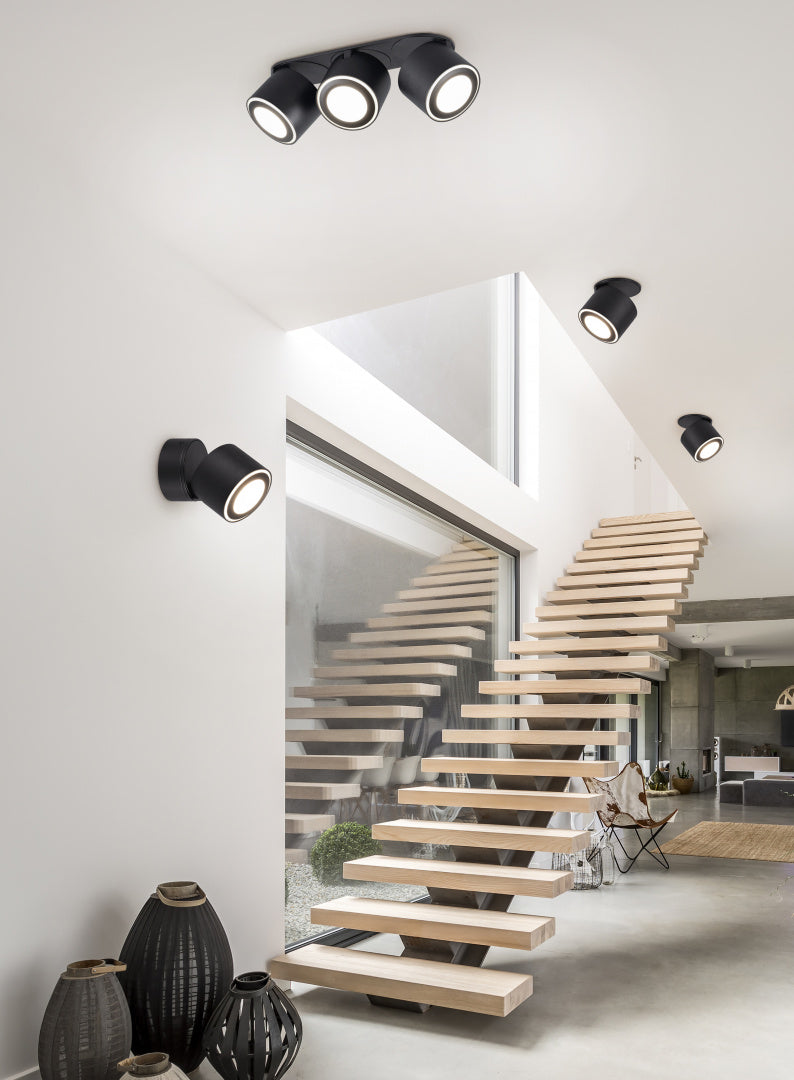 TAURUS | Ceiling lamp | Black mat | Metal
