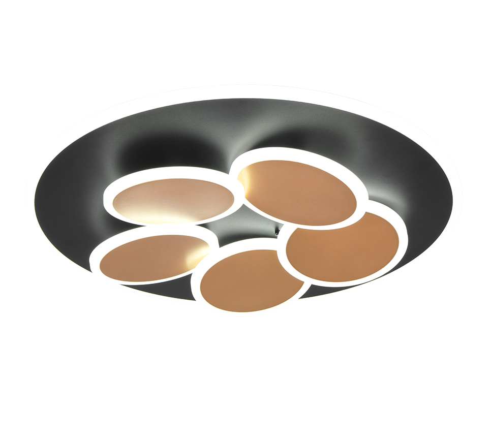 MANDALA | Ceiling lamp | Schwarz-Gold | Metal