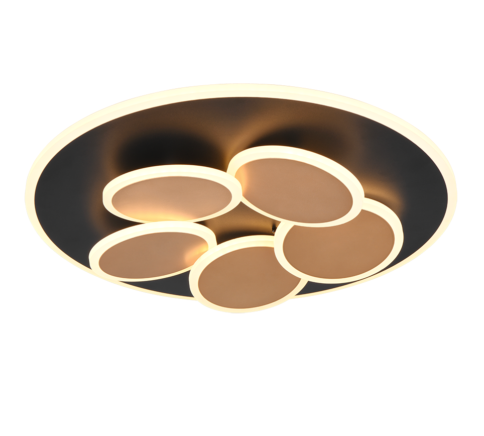 MANDALA | Ceiling lamp | Schwarz-Gold | Metal