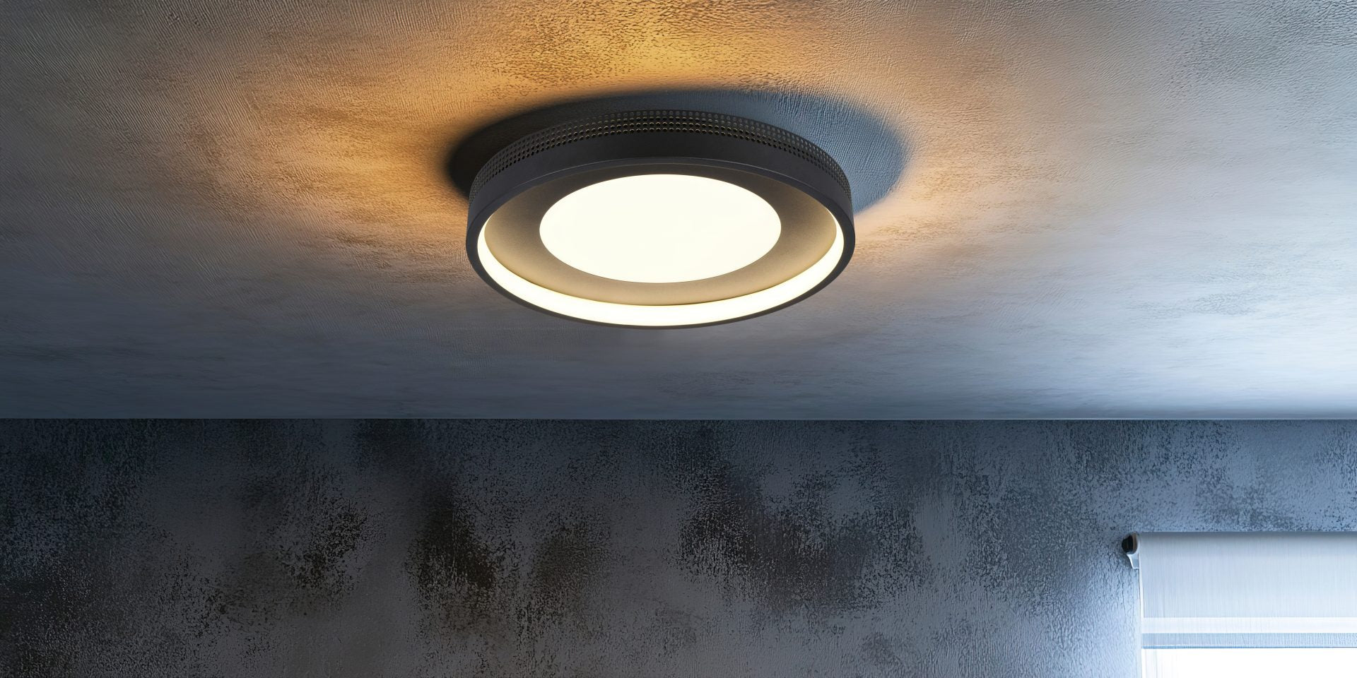 SOLEA | Ceiling lamp | Black mat | Plastic