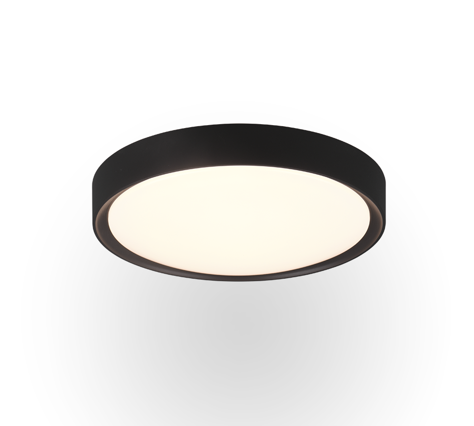 CLARIMO | Ceiling lamp | Black mat | Plastic