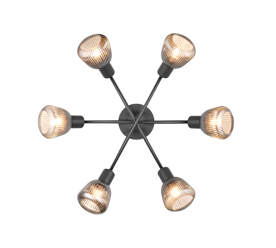 TARIFA | Ceiling lamp | Black mat | Metal