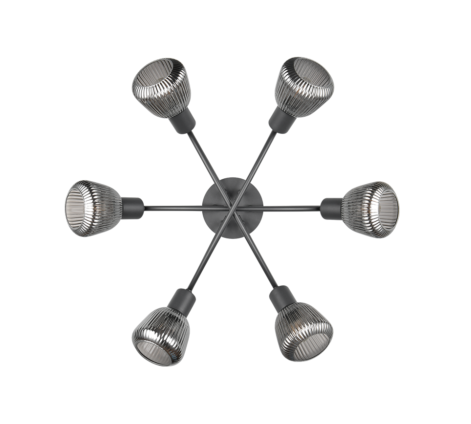 TARIFA | Ceiling lamp | Black mat | Metal