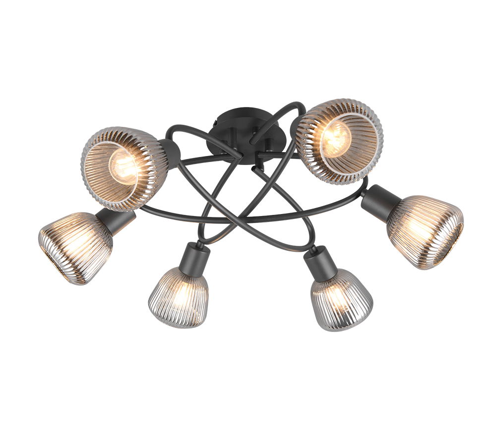TARIFA | Ceiling lamp | Black mat | Metal