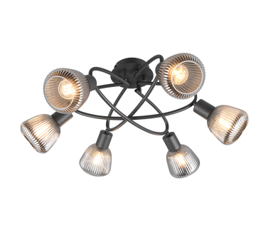 TARIFA | Ceiling lamp | Black mat | Metal