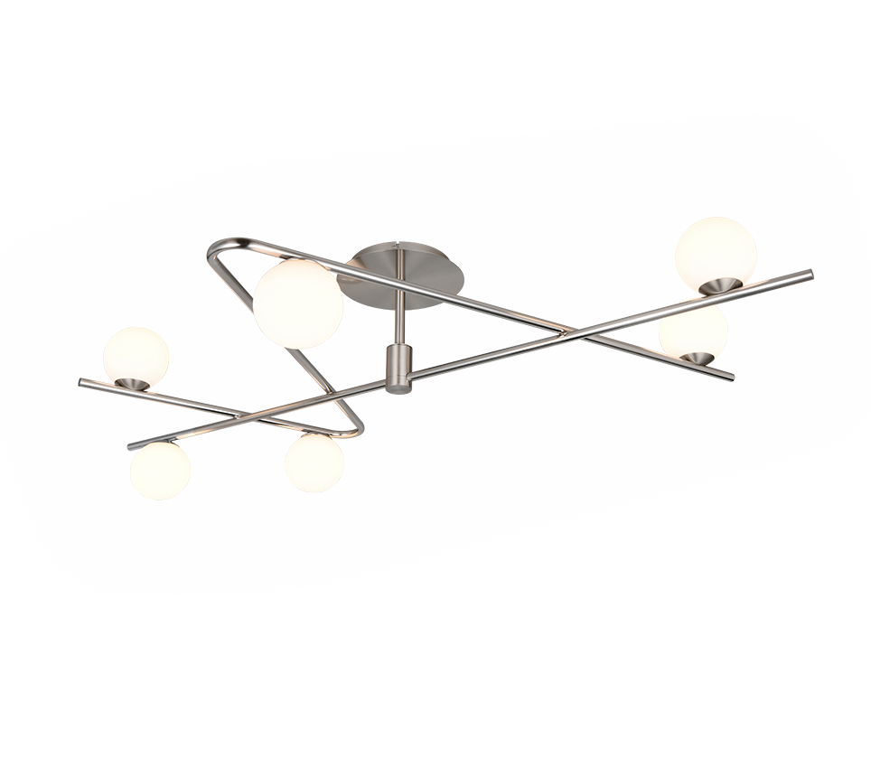 FLAMING | Ceiling lamp | Nickel mat | Metal