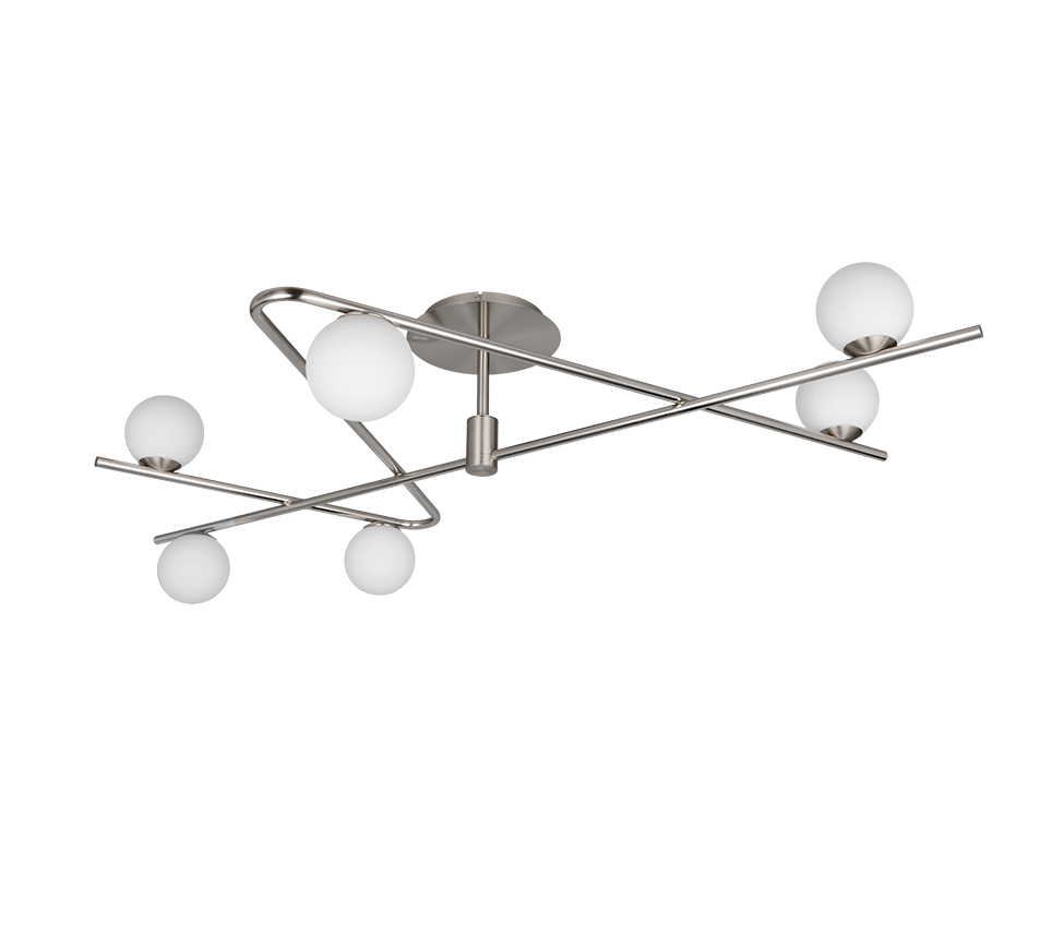 FLAMING | Ceiling lamp | Nickel mat | Metal