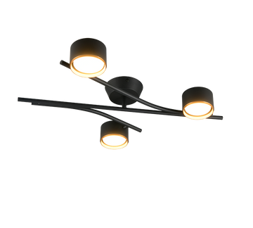 CODA | Ceiling lamp | Schwarz-Gold | Metal