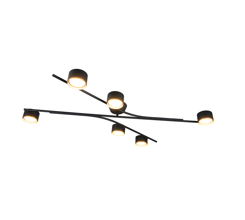 CODA | Ceiling lamp | Schwarz-Gold | Metal