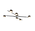 CODA | Ceiling lamp | Schwarz-Gold | Metal