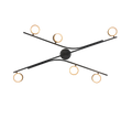 CODA | Ceiling lamp | Schwarz-Gold | Metal