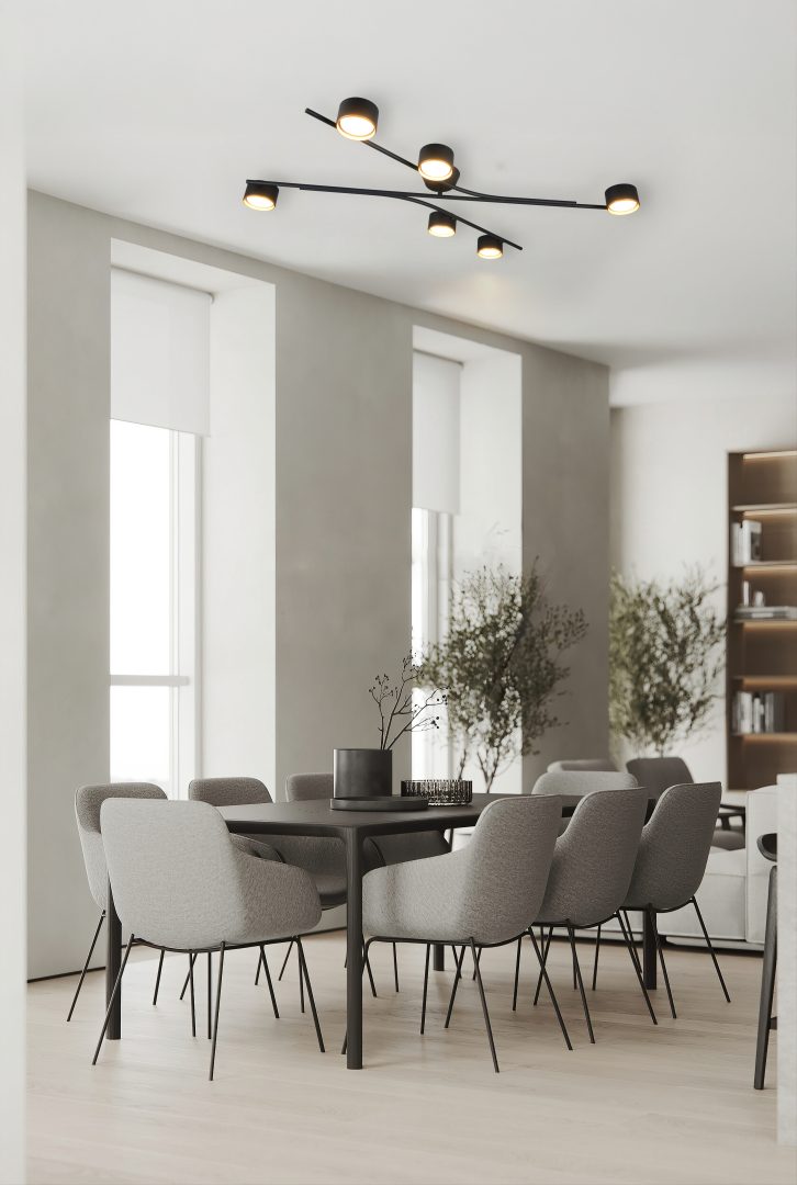 CODA | Ceiling lamp | Schwarz-Gold | Metal