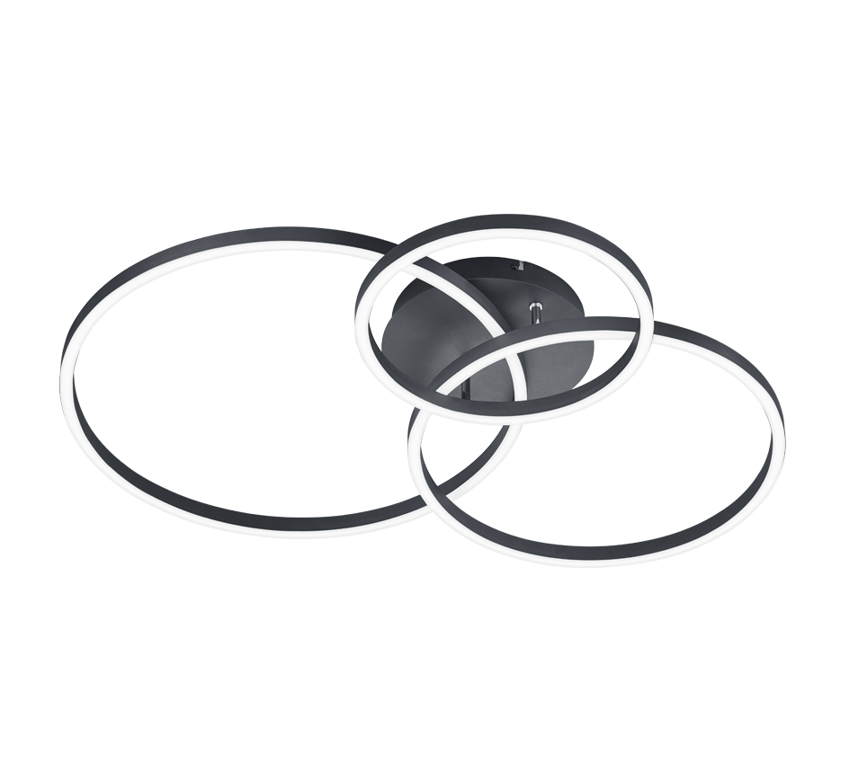 WINONA | Ceiling lamp | Black mat | Metal