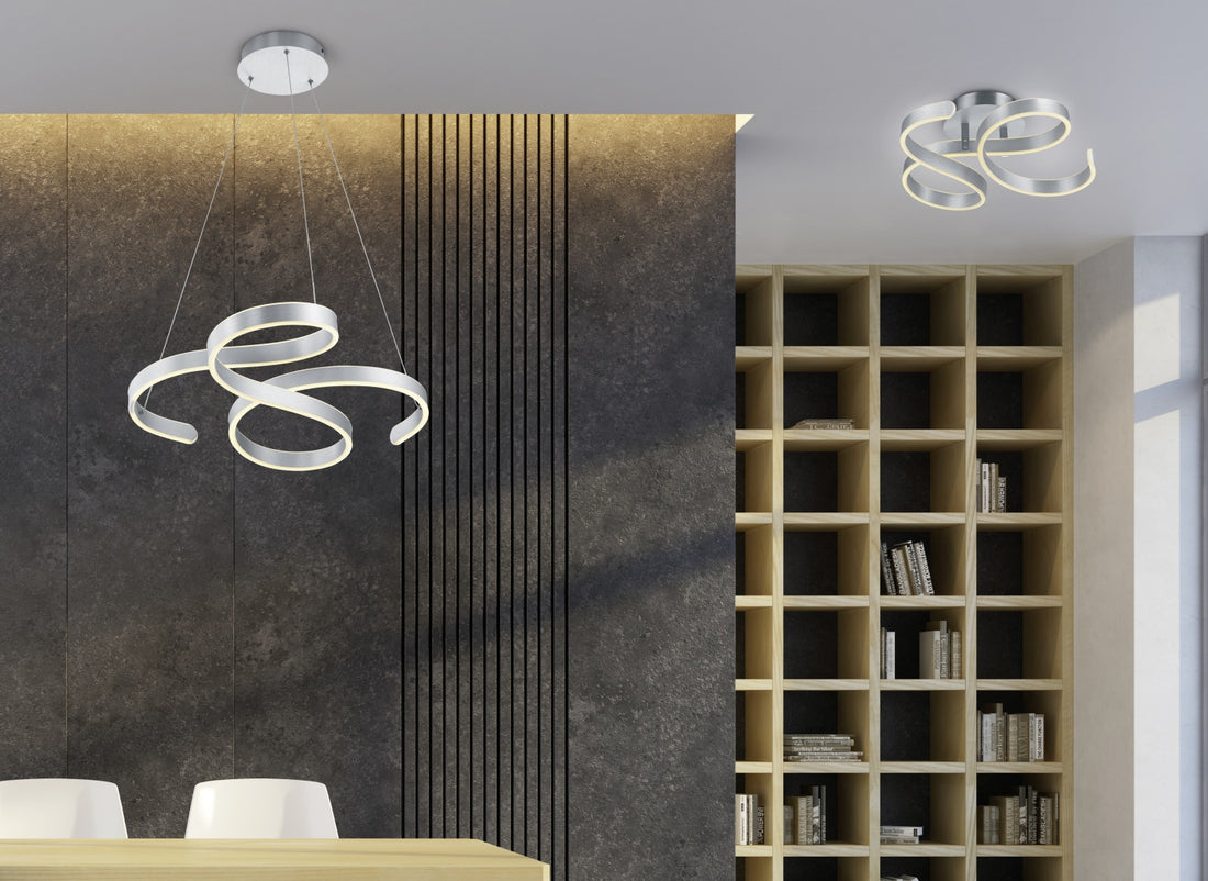 FRANCIS | Ceiling lamp | Brushed aluminium | Metal