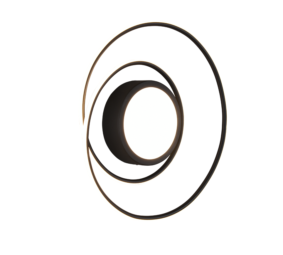 YAVA | Ceiling lamp | Black mat | Metal