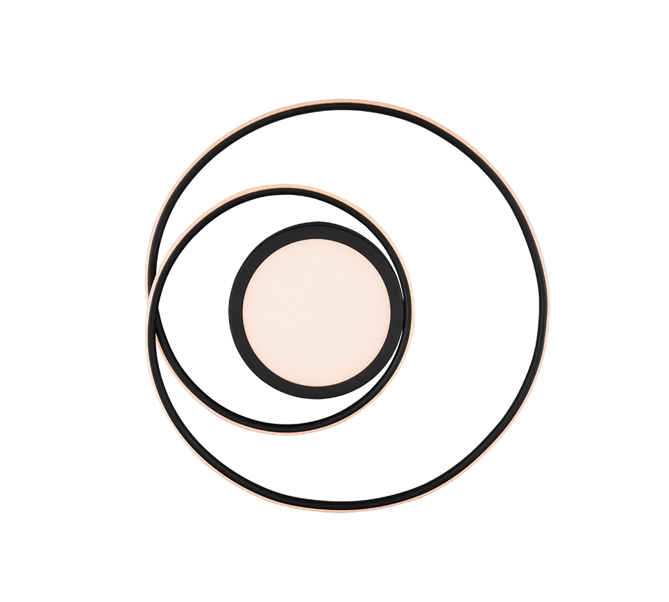 YAVA | Ceiling lamp | Black mat | Metal