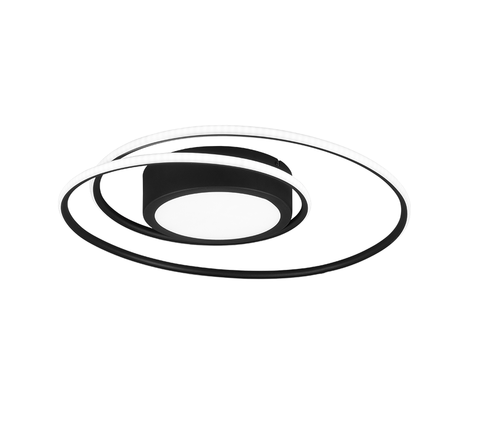 YAVA | Ceiling lamp | Black mat | Metal