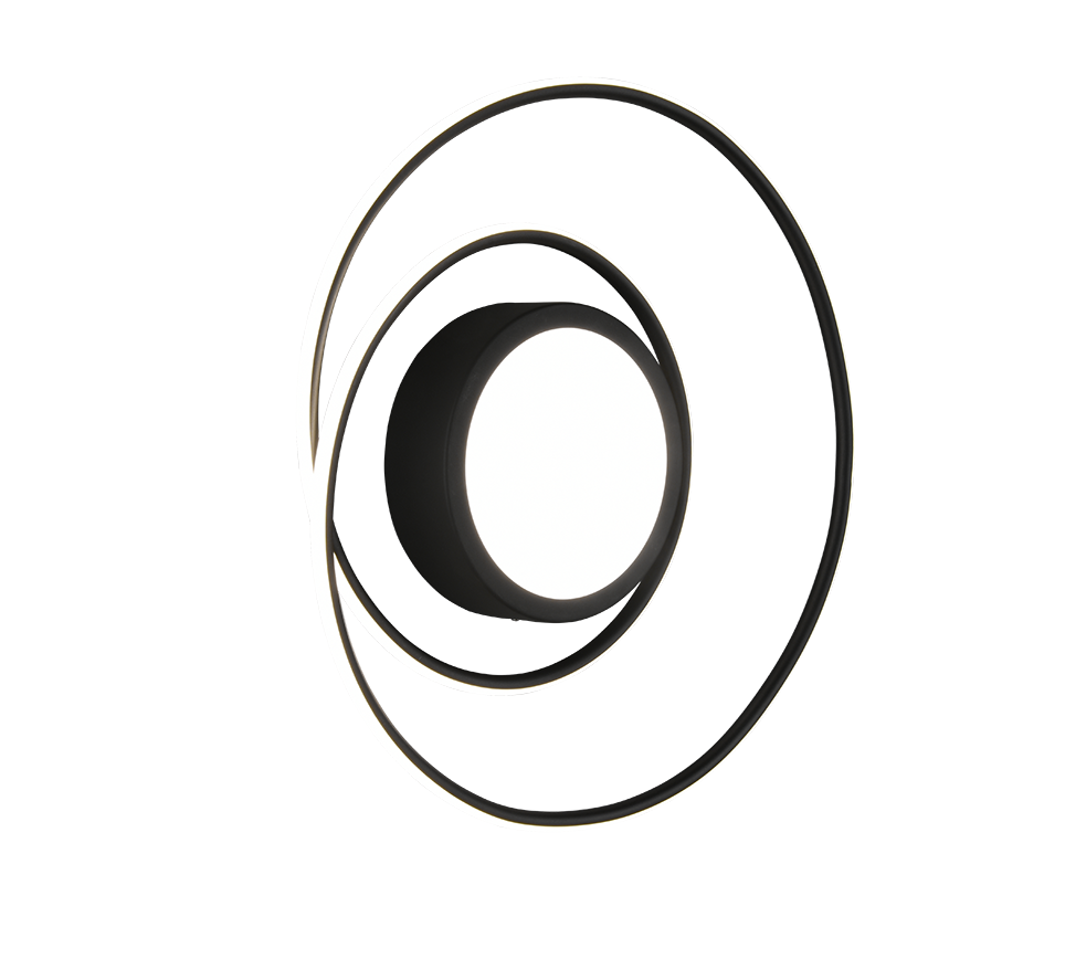 YAVA | Ceiling lamp | Black mat | Metal