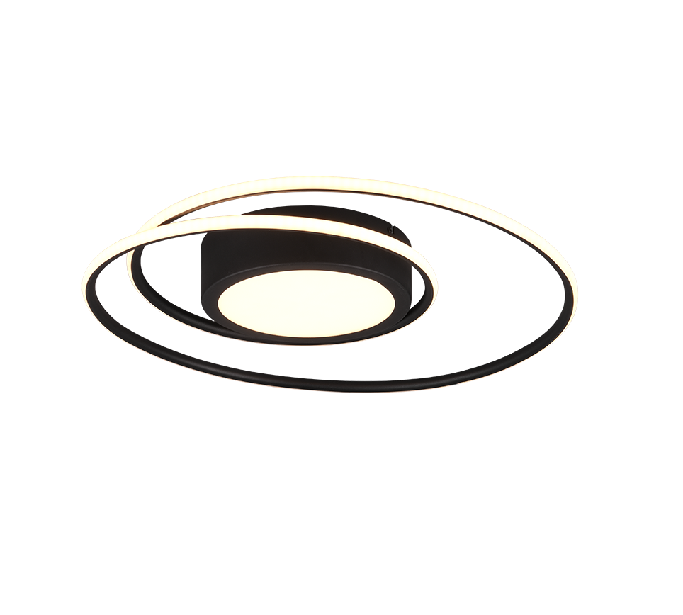 YAVA | Ceiling lamp | Black mat | Metal