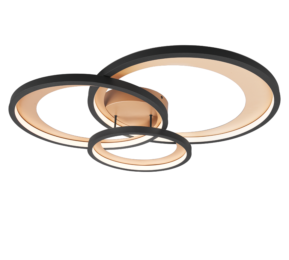 GRANADA | Ceiling lamp | Black mat | Metal