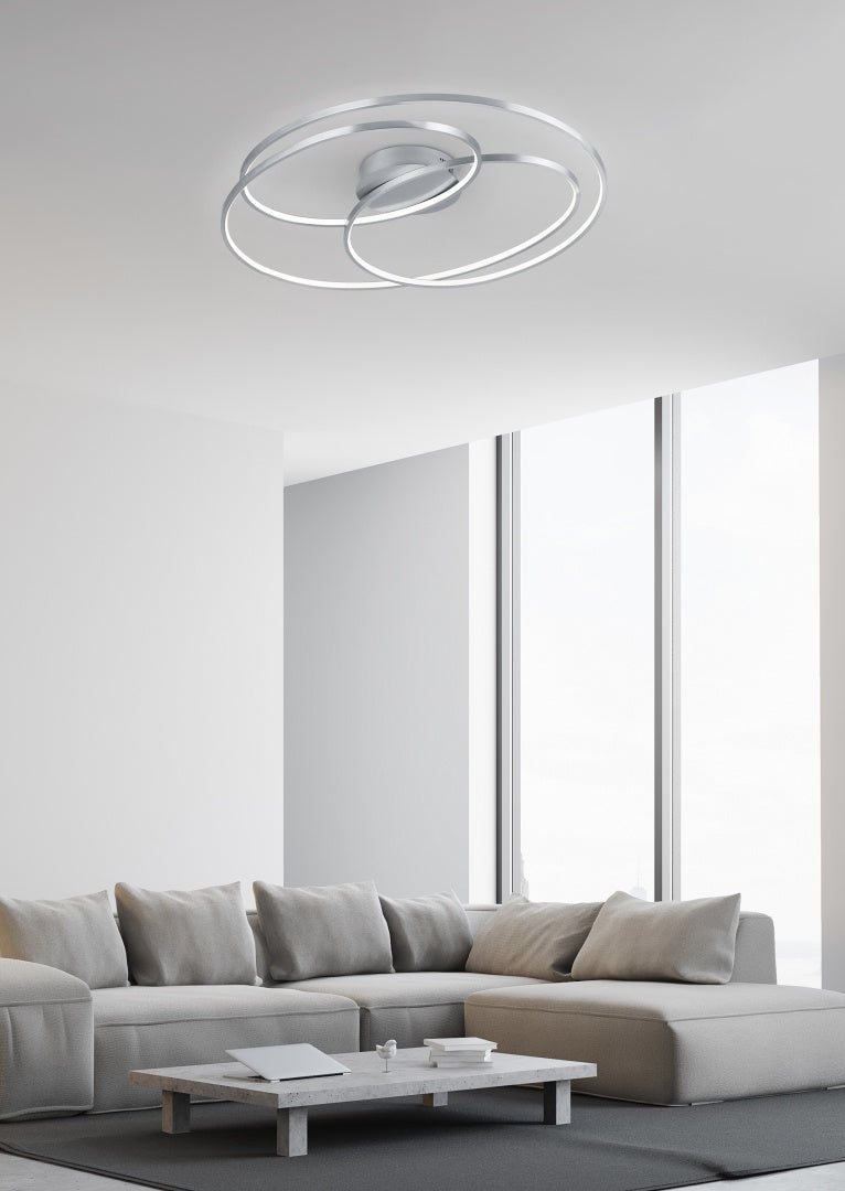 GALE | Ceiling lamp | Nickel mat | Metal