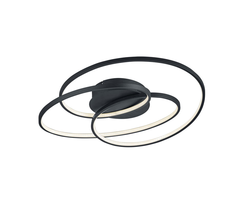 GALE | Ceiling lamp | Black mat | Metal