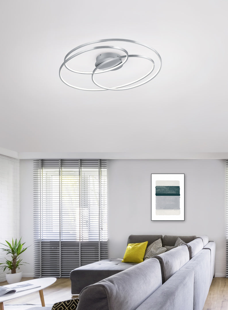 GALE | Ceiling lamp | Nickel mat | Metal