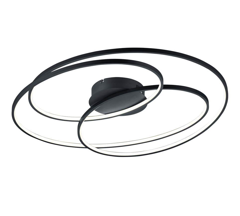 GALE | Ceiling lamp | Black mat | Metal