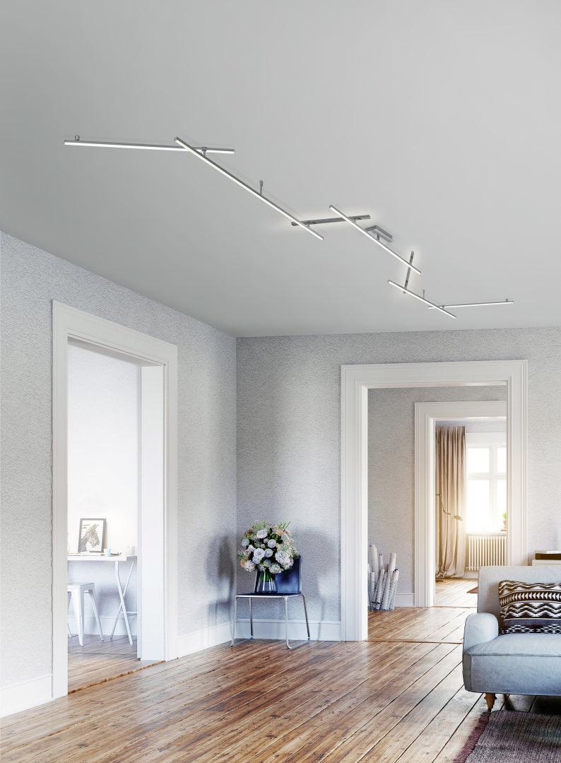 INDIRA | Ceiling lamp | Nickel mat | Metal