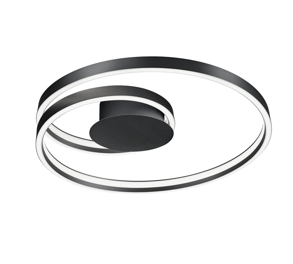 CIOLA | Ceiling lamp | Black mat | Metal