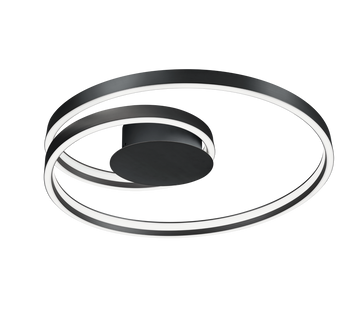 CIOLA | Ceiling lamp | Black mat | Metal