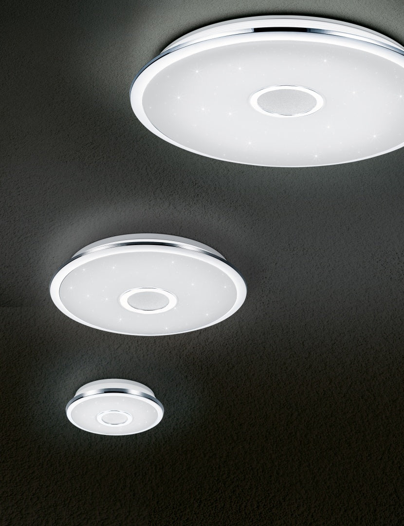 OSAKA | Ceiling lamp | Chrome | Plastic