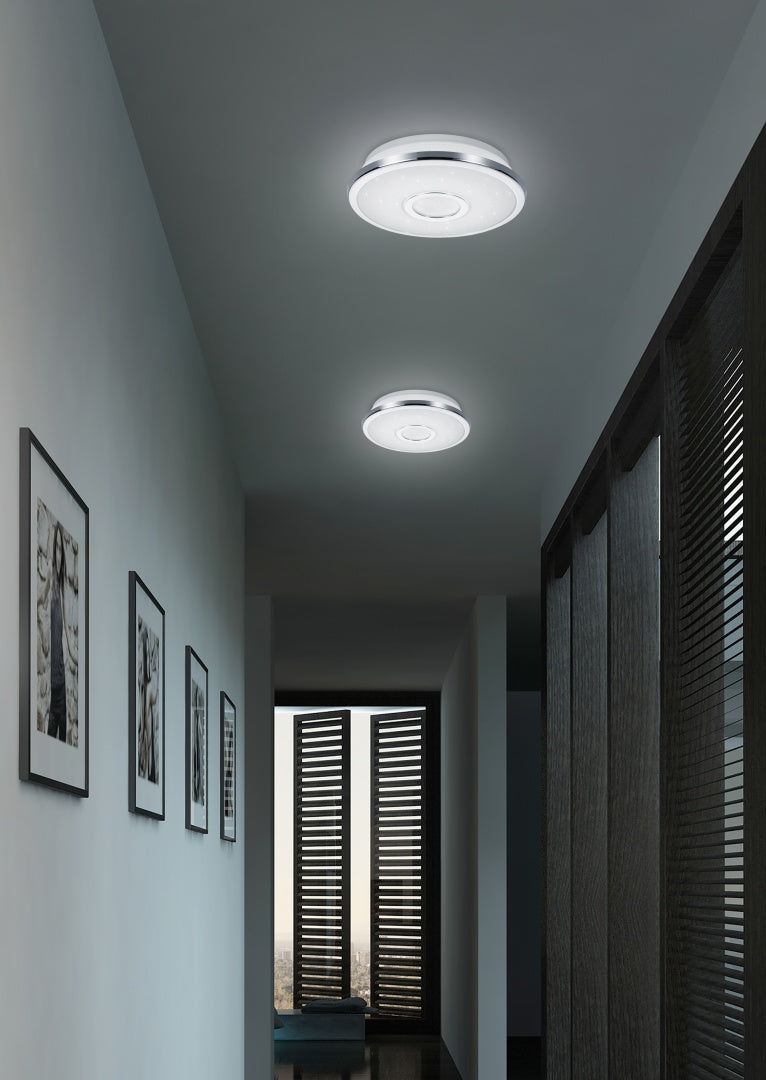 OSAKA | Ceiling lamp | Chrome | Plastic