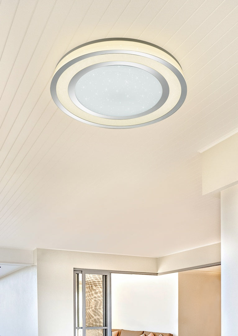 NORIAKI | Ceiling lamp | Chrome | Plastic